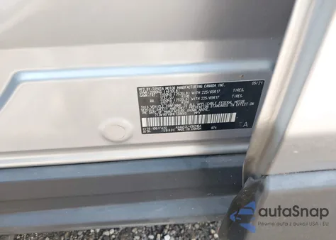 2021 Toyota Rav4 Xle z USA, uszkodzony, nr VIN 2T3W1RFV8MC139665